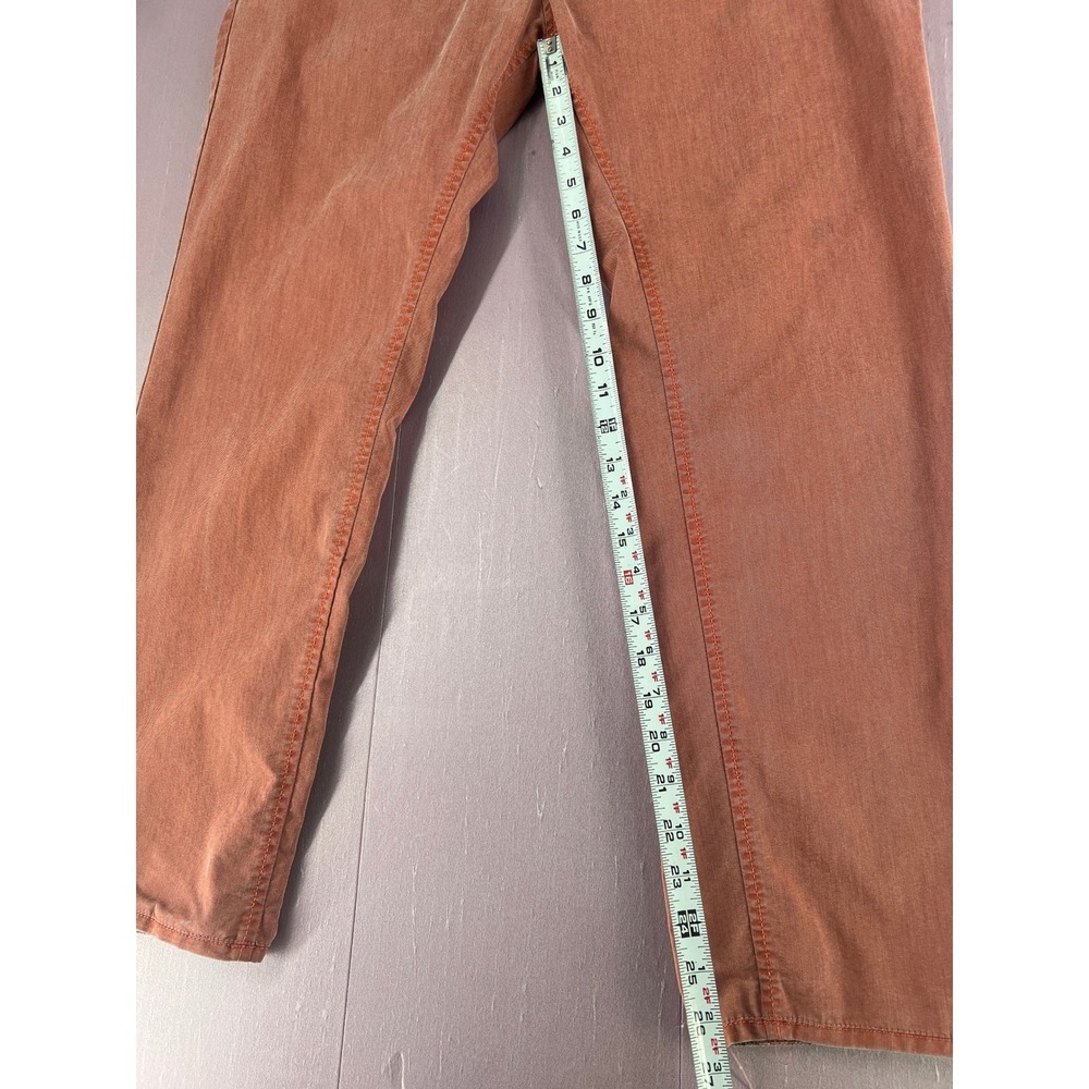 Hugo Boss Rice-1-W Mens Stretch Chinos Pinkish Reddish Coral Slim Fit Pants 38R - Picture 6 of 13